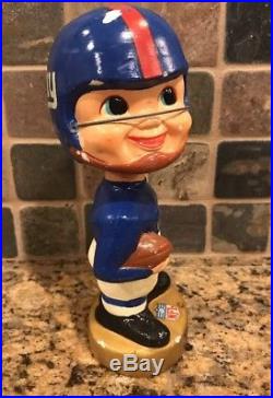 Vintage 1960s New York Giants NFL Bobblehead. Rare! 7 Tall. Made In Japan