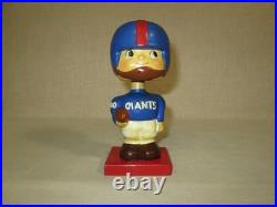 Vintage 1960s New York Giants Wooden Base Bobblehead Nodder NY NFL Football