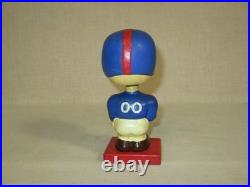 Vintage 1960s New York Giants Wooden Base Bobblehead Nodder NY NFL Football