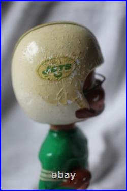 Vintage 1960s New York Jets Bobblehead American Football League Gold Base