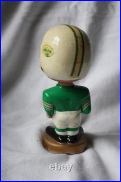 Vintage 1960s New York Jets Bobblehead American Football League Gold Base
