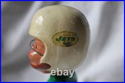 Vintage 1960s New York Jets Bobblehead American Football League Gold Base