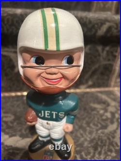 Vintage 1960s New York Jets Gold Base Bobblehead