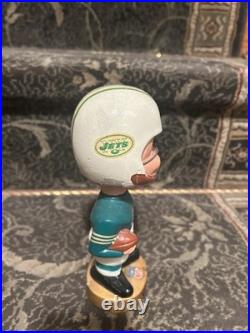 Vintage 1960s New York Jets Gold Base Bobblehead