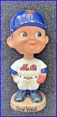 Vintage 1960s New York Mets Baseball Bobblehead Sports Specialties Original Box