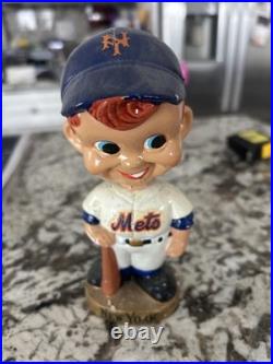 Vintage 1960s New York Mets Bobblehead Nodder Gold Base
