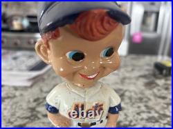 Vintage 1960s New York Mets Bobblehead Nodder Gold Base