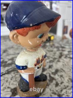 Vintage 1960s New York Mets Bobblehead Nodder Gold Base
