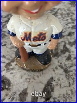Vintage 1960s New York Mets Bobblehead Nodder Gold Base