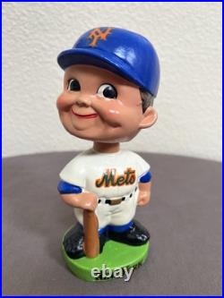 Vintage 1960s New York Mets Bobblehead Nodder Green Base