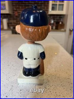 Vintage 1960s New York Yankees Baseball Player Team Mascot Bobblehead White Base