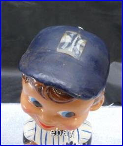 Vintage 1960s New York Yankees Bobblehead Nodder MLB Baseball Green Base