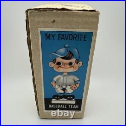 Vintage 1960s New York Yankees Bobblehead + Original Box RARE Sports Specialties