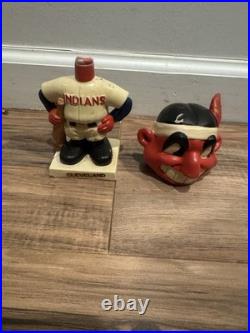 Vintage 1960s Nodder Chief Wahoo Cleveland Indians Bobblehead, Extremely Rare