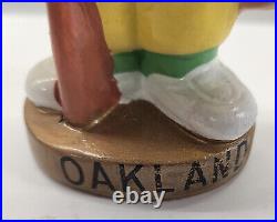 Vintage 1960s Oakland A's Bobblehead Gold Base (B)