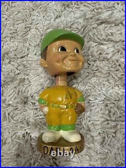 Vintage 1960s Oakland A's Bobblehead Nodder See Pics Gold Base Rare 1968
