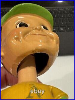 Vintage 1960s Oakland A's Bobblehead Nodder See Pics Gold Base Rare 1968