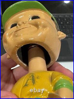 Vintage 1960s Oakland A's Bobblehead Nodder See Pics Gold Base Rare 1968