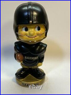 Vintage 1960s Oakland Raiders AFL Toes Up Nodder Bobblehead