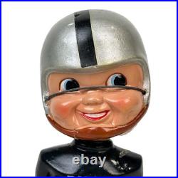Vintage 1960s Oakland Raiders Bobblehead Nodder As Is