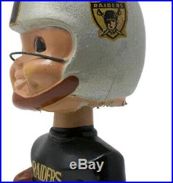 Vintage 1960s Oakland Raiders Gold Base Bobble Head Nodder