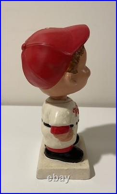 Vintage 1960s Philadelphia Phillies Bobblehead Nodder Square White Base Rare