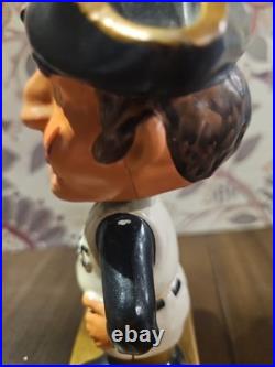 Vintage 1960s Pittsburgh Pirates Bobblehead Nodder Gold Square Base Rare Japan