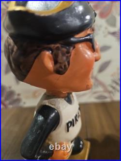 Vintage 1960s Pittsburgh Pirates Bobblehead Nodder Gold Square Base Rare Japan