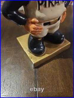 Vintage 1960s Pittsburgh Pirates Bobblehead Nodder Gold Square Base Rare Japan