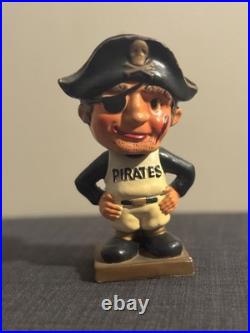 Vintage 1960s Pittsburgh Pirates Bobblehead Nodder Jolly Roger Mascot