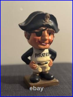 Vintage 1960s Pittsburgh Pirates Bobblehead Nodder Jolly Roger Mascot