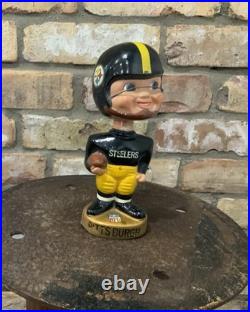 Vintage 1960s Pittsburgh Steelers Bobblehead Gold Base