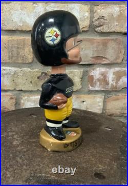 Vintage 1960s Pittsburgh Steelers Bobblehead Gold Base