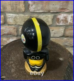 Vintage 1960s Pittsburgh Steelers Bobblehead Gold Base