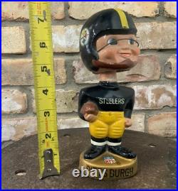 Vintage 1960s Pittsburgh Steelers Bobblehead Gold Base
