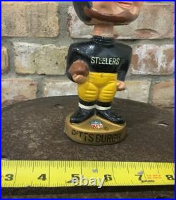 Vintage 1960s Pittsburgh Steelers Bobblehead Gold Base