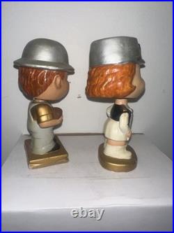 Vintage 1960s Pittsburgh Steelers Kissing Pair Bobblehead Nodder