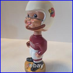 Vintage 1960s Pro-Novelty St. Louis Cardinals NFL Bobblehead Nodder Gold Base