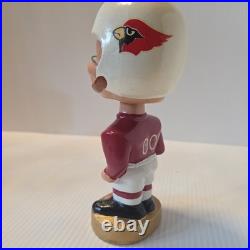 Vintage 1960s Pro-Novelty St. Louis Cardinals NFL Bobblehead Nodder Gold Base