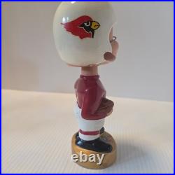 Vintage 1960s Pro-Novelty St. Louis Cardinals NFL Bobblehead Nodder Gold Base