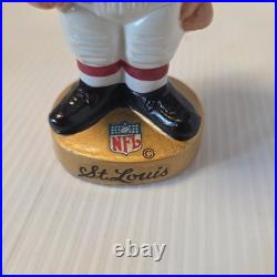 Vintage 1960s Pro-Novelty St. Louis Cardinals NFL Bobblehead Nodder Gold Base