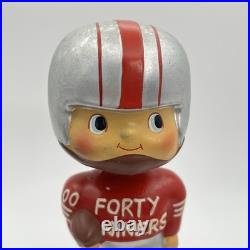 Vintage 1960s San Francisco 49ers Bobblehead Nodder Red Square Base NFL Japan