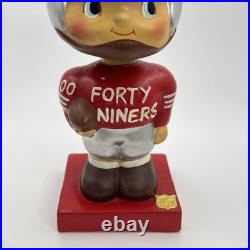 Vintage 1960s San Francisco 49ers Bobblehead Nodder Red Square Base NFL Japan