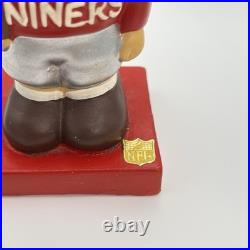 Vintage 1960s San Francisco 49ers Bobblehead Nodder Red Square Base NFL Japan
