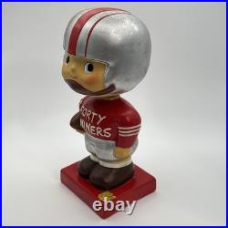 Vintage 1960s San Francisco 49ers Bobblehead Nodder Red Square Base NFL Japan