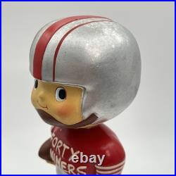Vintage 1960s San Francisco 49ers Bobblehead Nodder Red Square Base NFL Japan