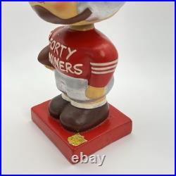 Vintage 1960s San Francisco 49ers Bobblehead Nodder Red Square Base NFL Japan