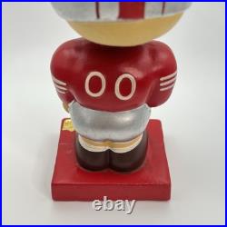 Vintage 1960s San Francisco 49ers Bobblehead Nodder Red Square Base NFL Japan