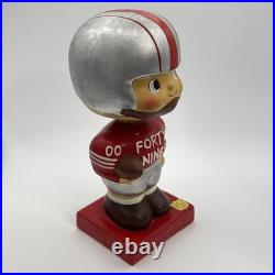 Vintage 1960s San Francisco 49ers Bobblehead Nodder Red Square Base NFL Japan