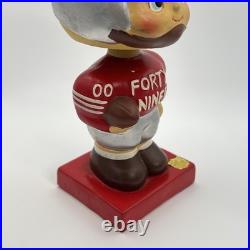 Vintage 1960s San Francisco 49ers Bobblehead Nodder Red Square Base NFL Japan